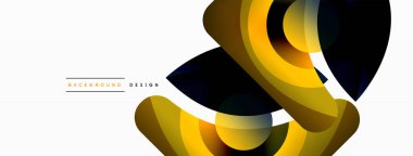 Yaratıcı geometrik duvar kağıdı. Asgari soyut arkaplan. Duvar kağıdı arkaplanı veya iniş sayfası için daire dalga ve yuvarlak şekiller kompozisyon vektör çizimi