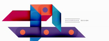 Renkli geometrik desen, duvar kağıdı, afiş ve sunum için asgari soyut arkaplan