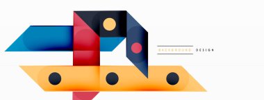 Renkli geometrik desen, duvar kağıdı, afiş ve sunum için asgari soyut arkaplan