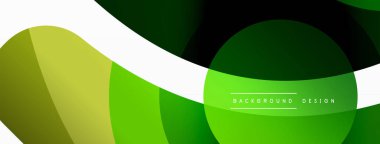 Yaratıcı geometrik duvar kağıdı. Asgari soyut arkaplan. Duvar kağıdı arkaplanı veya iniş sayfası için daire dalga ve yuvarlak şekiller kompozisyon vektör çizimi