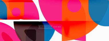 Çizgiler, kareler, daireler ve üçgenler. Duvar kağıdı, pankart, arkaplan, sunum veya iniş sayfası için Geometrik soyut arkaplan