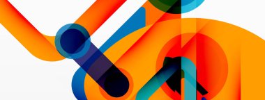 Geometrik ilkeller. Çizgiler, çemberler soyut arkaplan