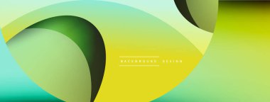 Yaratıcı geometrik duvar kağıdı. Asgari soyut arkaplan. Duvar kağıdı arkaplanı veya iniş sayfası için daire ve dalga kompozisyon vektör çizimi