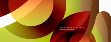 Yaratıcı geometrik duvar kağıdı. Asgari soyut arkaplan. Duvar kağıdı arkaplanı veya iniş sayfası için daire dalga ve yuvarlak şekiller kompozisyon vektör çizimi