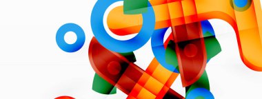 Minimalist geometrik soyut arkaplan. Çizgiler, gölge efektli daireler duvar kağıdı tasarımı