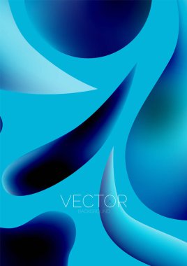 Fluid shapes vertical wallpaper background. Vector illustration for banner background or landing page