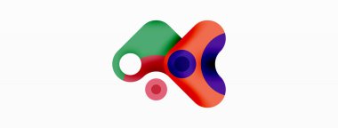 Yaratıcı geometrik duvar kağıdı. Minimum baloncuk oku ve çemberin soyut arkaplanı. Duvar kağıdı, afiş, arkaplan veya iniş için tekno iş şablonu