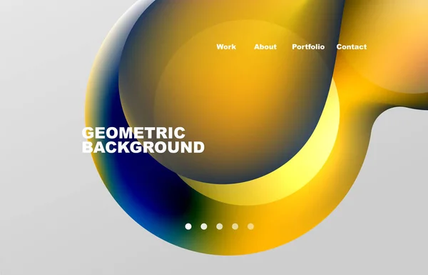 Abstract Liquid Background Your Landing Page Design Web Page Website — Vetor de Stock