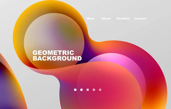 Abstract Liquid Background Your Landing Page Design Web Page Website — Stockvektor