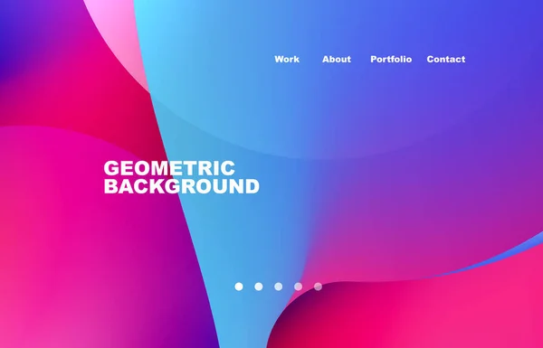 Abstract Liquid Background Your Landing Page Design Web Page Website — Stockový vektor