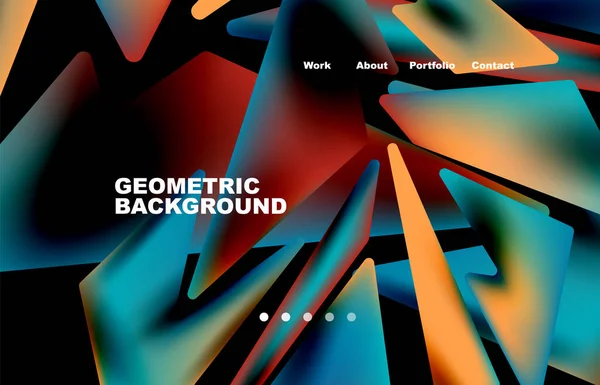 Shards Shape Composition Abstract Background Web Page Website Mobile App — Stock vektor