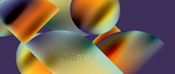Circle Composition Abstract Wallpaper Background — ストックベクタ