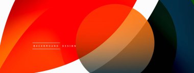 Yaratıcı geometrik duvar kağıdı. Asgari soyut arkaplan. Duvar kağıdı arkaplanı veya iniş sayfası için daire dalga ve yuvarlak şekiller kompozisyon vektör çizimi