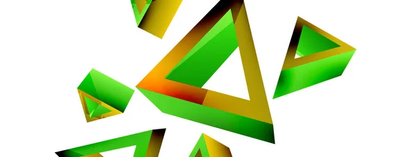 Dreieck Abstrakten Hintergrund Basic Shape Technologie Oder Business Konzept Zusammensetzung — Stockvektor