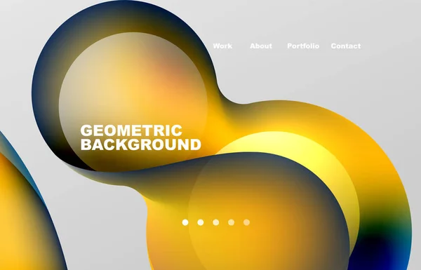 Abstract Liquid Background Your Landing Page Design Web Page Website — Stock vektor