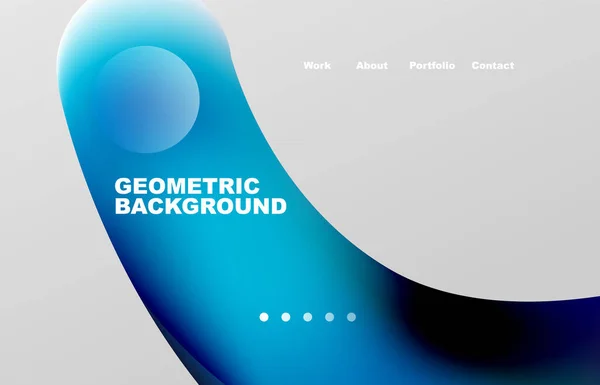 Abstract Liquid Background Your Landing Page Design Web Page Website — Vector de stock