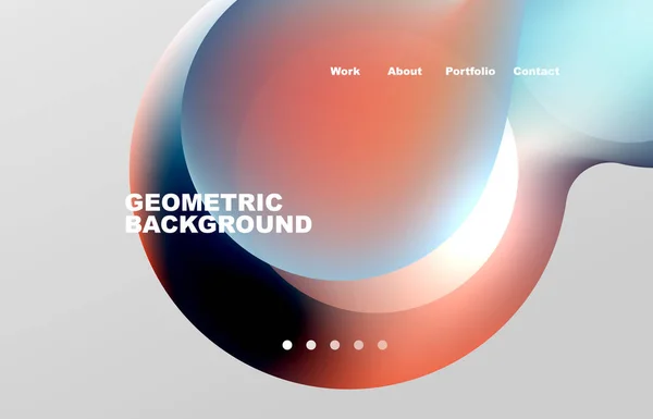 Abstract Liquid Background Your Landing Page Design Web Page Website — Archivo Imágenes Vectoriales