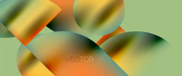 Circle Composition Abstract Wallpaper Background — Vetor de Stock