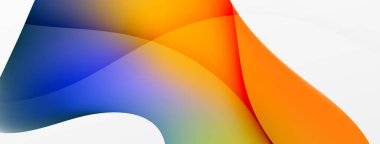 Akışkan renk soyut arkaplanı. Sıvı eğimleri, dalga desenleri. Duvar kağıdı, afiş, arkaplan veya iniş için moda tekno iş şablonu