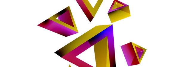 Triangle Abstract Background Vector Basic Shape Technology Business Concept Composition — 图库矢量图片