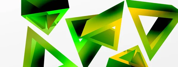 Triangle Abstract Background Vector Basic Shape Technology Business Concept Composition — Vetor de Stock