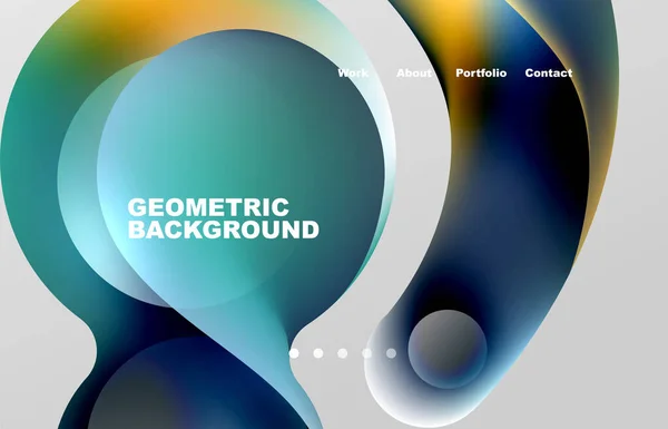 Abstract Liquid Background Your Landing Page Design Web Page Website — Stockvektor