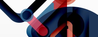 Geometrik ilkeller. Çizgiler, çemberler soyut arkaplan