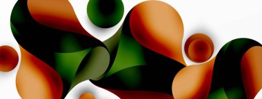 Geometrik yuvarlak şekiller ve soyut çemberler. Yapay zeka teknolojisi, engelleme zinciri, iletişim için duvar kağıdı, 5G, bilim, iş