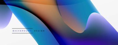 Soyut arkaplan. Duvar kağıdı, pankart, arkaplan veya iniş için akışkan renk dalgası şablonu