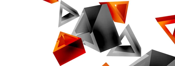 Fondo Abstracto Triangular Vector Tecnología Forma Básica Composición Del Concepto — Archivo Imágenes Vectoriales