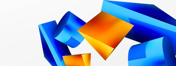 Metallic Shape Vector Geometric Background Trendy Techno Business Template Wallpaper — ストックベクタ