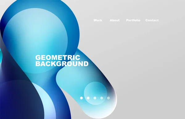 Abstract Liquid Background Your Landing Page Design Web Page Website — 스톡 벡터