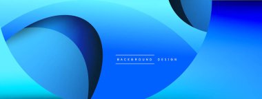 Yaratıcı geometrik duvar kağıdı. Asgari soyut arkaplan. Duvar kağıdı arkaplanı veya iniş sayfası için daire ve dalga kompozisyon vektör çizimi