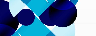 Güzel soyut bir arka plan. Çemberler, üçgen şekiller ve kareler. Duvar kağıdı, pankart, arkaplan veya iniş için en küçük geometrik şablon