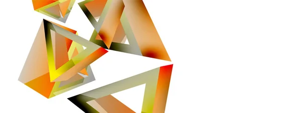 Triangle Fond Abstrait Technologie Forme Base Vectorielle Composition Concept Entreprise — Image vectorielle