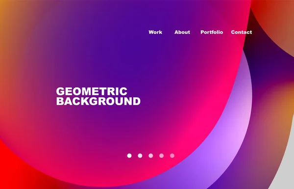 Abstract Liquid Background Your Landing Page Design Web Page Website — 스톡 벡터