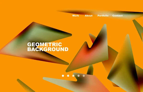 Shards Shape Composition Abstract Background Web Page Website Mobile App — Image vectorielle