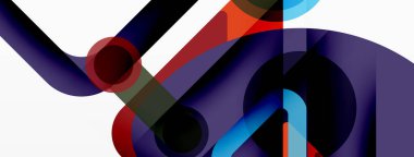 Geometrik ilkeller. Çizgiler, çemberler soyut arkaplan