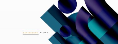 Çember ve kare geometrik arkaplan. Duvar kağıdı, pankart, arkaplan ya da iniş için üçgen ve kareli yuvarlak şekiller