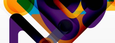 Geometrik ilkeller. Çizgiler, çemberler soyut arkaplan