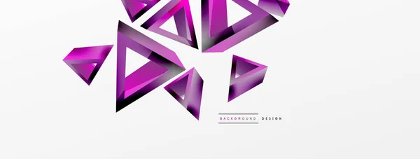 Triangle Abstract Background Basic Shape Technology Business Concept Composition Trendy — Stock vektor