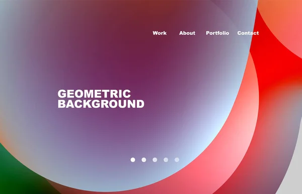 Abstract Liquid Background Your Landing Page Design Web Page Website — Stok Vektör