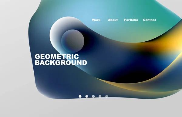 Abstract Liquid Background Your Landing Page Design Web Page Website — Wektor stockowy