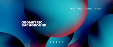 Liquid shapes with flowing gradient colors. Round elements and circles. Vector illustration for wallpaper, banner, background, leaflet, catalog, cover, flyer