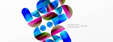 Geometrik arkaplanı çember yapın. Metalik renkli, parlak daireler ve yuvarlak şekiller. Duvar Kağıdı, Sancak, Arkaplan, Kart, Kitap İllüstrasyonu, İniş Sayfası