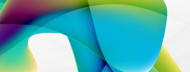 Soyut arkaplan. Duvar kağıdı, pankart, arkaplan veya iniş için akışkan renk dalgası şablonu