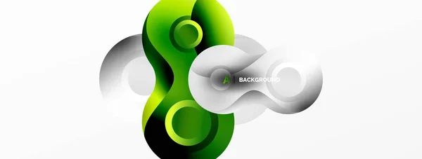 Circle Geometric Background Abstract Modern Backdrop Vector Illustration Wallpaper Banner — Stock Vector