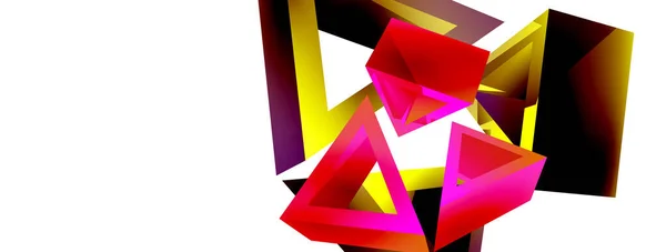 Triangle Abstract Background Basic Shape Technology Business Concept Composition Trendy — Stok Vektör