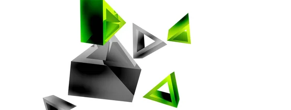 Triangle Abstract Background Vector Basic Shape Technology Business Concept Composition — Wektor stockowy