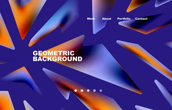 Broken Pieces Abstract Background Trendy Background Your Landing Page Design — Wektor stockowy